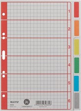 Register A5 Leitz Blanko grau